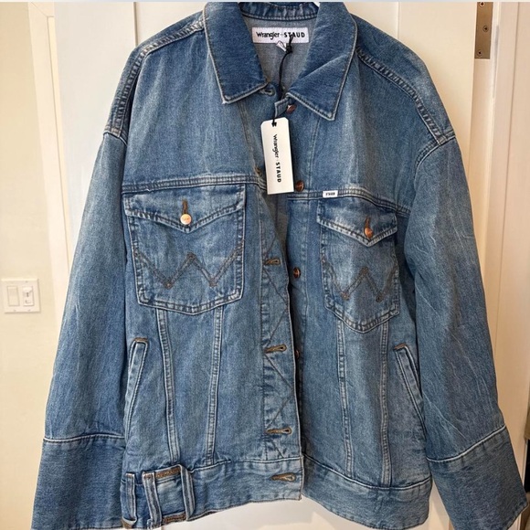 STAUD Jackets & Blazers - Wrangler x Staud denim jacket